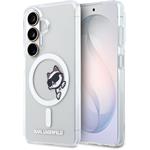 Karl Lagerfeld IML Choupette Peekaboo Logo Magnetic kryt pre Samsung Galaxy S26, transparentný