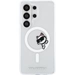 Karl Lagerfeld IML Choupette Peekaboo Logo Magnetic kryt pre Samsung Galaxy S26 Ultra, transparentný