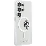 Karl Lagerfeld IML Choupette Peekaboo Logo Magnetic kryt pre Samsung Galaxy S26 Ultra, transparentný