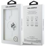 Karl Lagerfeld IML Choupette Peekaboo Logo Magnetic kryt pre Samsung Galaxy S26 Ultra, transparentný