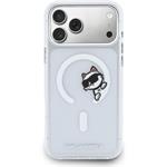 Karl Lagerfeld IML Choupette Peekaboo MagSafe kryt pre iPhone 17 Pro Max, transparentný