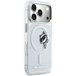 Karl Lagerfeld IML Choupette Peekaboo MagSafe kryt pre iPhone 17 Pro, transparentný