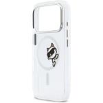 Karl Lagerfeld IML Choupette Peekaboo MagSafe kryt pre iPhone 17 Pro, transparentný