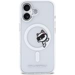 Karl Lagerfeld IML Choupette Peekaboo MagSafe kryt pre iPhone 17, transparentný