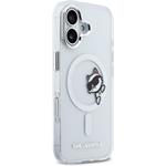 Karl Lagerfeld IML Choupette Peekaboo MagSafe kryt pre iPhone 17, transparentný