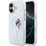 Karl Lagerfeld IML Choupette Peekaboo MagSafe kryt pre iPhone 17, transparentný