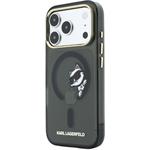 Karl Lagerfeld IML Choupette Peekaboo Magsafe kryt pre iPhone 18 Pro, čierny