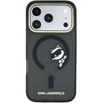 Karl Lagerfeld IML Choupette Peekaboo Magsafe kryt pre iPhone 18 Pro Max, čierny