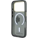 Karl Lagerfeld IML Choupette Peekaboo Magsafe kryt pre iPhone 18 Pro Max, čierny