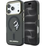 Karl Lagerfeld IML Choupette Peekaboo Magsafe kryt pre iPhone 18 Pro Max, čierny