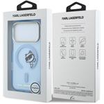 Karl Lagerfeld IML Choupette Peekaboo Magsafe kryt pre iPhone 18 Pro Max, modrý