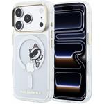 Karl Lagerfeld IML Choupette Peekaboo Magsafe kryt pre iPhone 18 Pro Max, transparentný