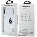 Karl Lagerfeld IML Choupette Peekaboo Magsafe kryt pre iPhone 18 Pro, transparentný