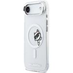 Karl Lagerfeld IML Choupette Peekaboo MagSafe kryt pre iPhone Air, transparentný