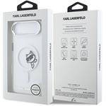 Karl Lagerfeld IML Choupette Peekaboo MagSafe kryt pre iPhone Air, transparentný