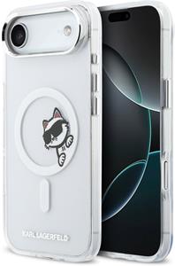 Karl Lagerfeld IML Choupette Peekaboo MagSafe kryt pre iPhone Air, transparentný