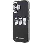 Karl Lagerfeld IML Choupette Trio Watercolor MagSafe kryt pre iPhone 17, čierny