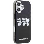 Karl Lagerfeld IML Choupette Trio Watercolor MagSafe kryt pre iPhone 17, čierny