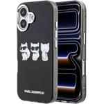 Karl Lagerfeld IML Choupette Trio Watercolor MagSafe kryt pre iPhone 17, čierny