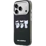 Karl Lagerfeld IML Choupette Trio Watercolor MagSafe kryt pre iPhone 17 Pro Max, čierny