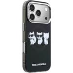 Karl Lagerfeld IML Choupette Trio Watercolor MagSafe kryt pre iPhone 17 Pro Max, čierny