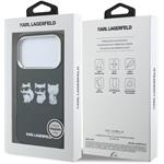 Karl Lagerfeld IML Choupette Trio Watercolor MagSafe kryt pre iPhone 17 Pro Max, čierny