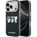 Karl Lagerfeld IML Choupette Trio Watercolor MagSafe kryt pre iPhone 17 Pro Max, čierny