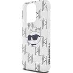 Karl Lagerfeld IML Electroplated Choupette Head kryt pre iPhone 15 Pro, transparentný