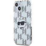 Karl Lagerfeld IML Electroplated Choupette Head kryt pre iPhone 15, transparentný