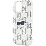 Karl Lagerfeld IML Electroplated Choupette Head kryt pre iPhone 15, transparentný