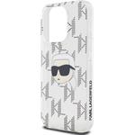 Karl Lagerfeld IML Electroplated Karl Head kryt pre iPhone 15 Pro Max, transparentný