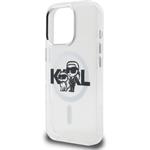 Karl Lagerfeld IML Glitter Karl and Choupette Sketch MagSafe kryt pre iPhone 16 Pro Max, transparentný