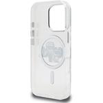 Karl Lagerfeld IML Glitter Karl and Choupette Sketch MagSafe kryt pre iPhone 16 Pro Max, transparentný