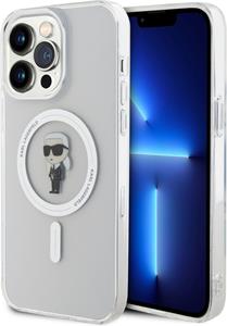 Karl Lagerfeld IML Ikonik MagSafe kryt pre iPhone 15 Pro Max, transparentný