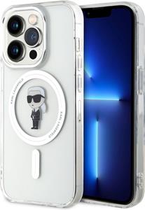 Karl Lagerfeld IML Ikonik MagSafe kryt pre iPhone 15 Pro, transparentný
