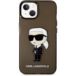 Karl Lagerfeld IML Ikonik NFT zadný kryt pre iPhone 14 Plus, čierny