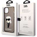 Karl Lagerfeld IML Ikonik NFT zadný kryt pre iPhone 14 Plus, čierny