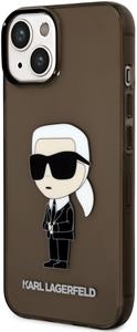 Karl Lagerfeld IML Ikonik NFT zadný kryt pre iPhone 14 Plus, čierny