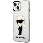 Karl Lagerfeld IML Ikonik NFT zadný kryt pre iPhone 14 Plus, transparentný