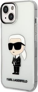 Karl Lagerfeld IML Ikonik NFT zadný kryt pre iPhone 14 Plus, transparentný