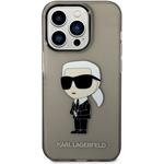 Karl Lagerfeld IML Ikonik NFT zadný kryt pre iPhone 14 Pro, čierny