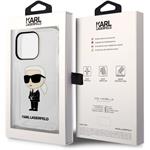 Karl Lagerfeld IML Ikonik NFT zadný kryt pre iPhone 14 Pro, transparentný