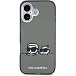 Karl Lagerfeld IML K&CH Heads Logo MagSafe kryt pre iPhone 17, čierny