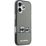 Karl Lagerfeld IML K&CH Heads Logo MagSafe kryt pre iPhone 17, čierny