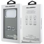 Karl Lagerfeld IML K&CH Heads Logo MagSafe kryt pre iPhone 17 Pro, čierny