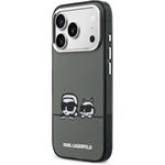 Karl Lagerfeld IML K&CH Heads Logo MagSafe kryt pre iPhone 17 Pro Max, čierny