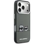 Karl Lagerfeld IML K&CH Heads Logo MagSafe kryt pre iPhone 17 Pro Max, čierny