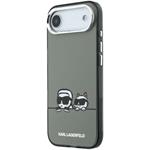 Karl Lagerfeld IML K&CH Heads Logo MagSafe kryt pre iPhone Air, čierny