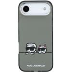 Karl Lagerfeld IML K&CH Heads Logo MagSafe kryt pre iPhone Air, čierny