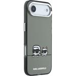 Karl Lagerfeld IML K&CH Heads Logo MagSafe kryt pre iPhone Air, čierny